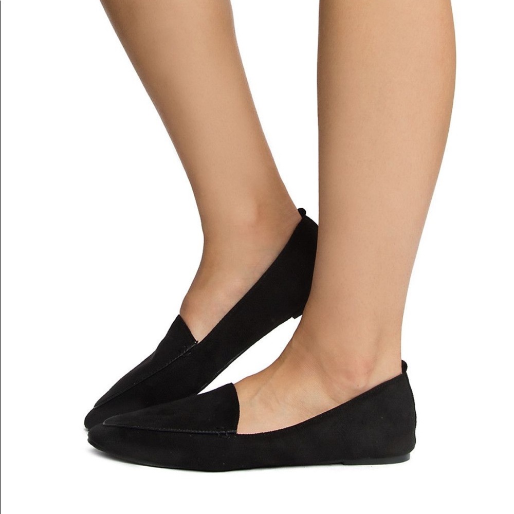 Chase + Chloe black suede flats size 5.5